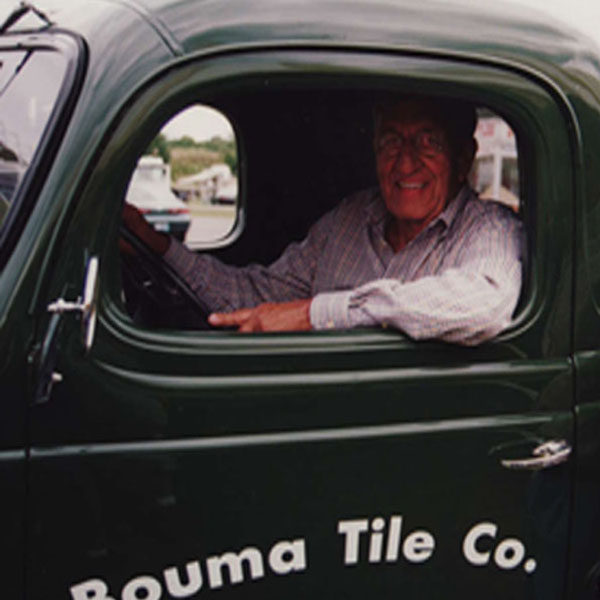 John Bouma Sr. in Truck